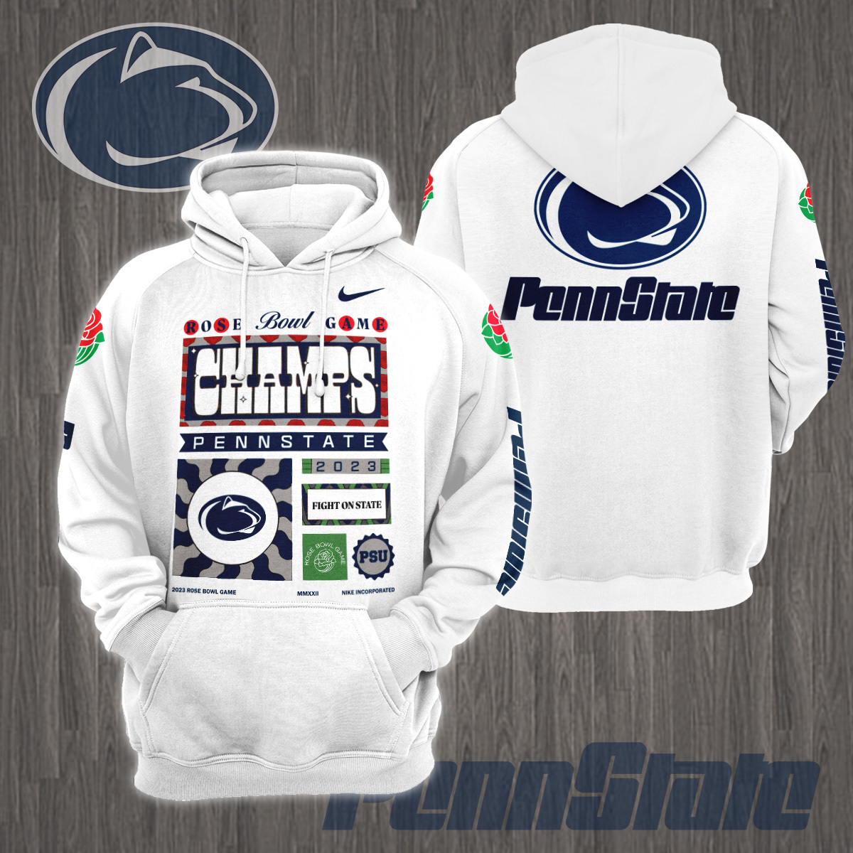 Penn State Nittany Lions 2023 Rose Bowl Champions Shirt 