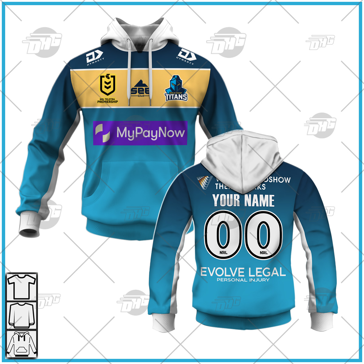 Manly Warringah Sea Eagles NRL 2021 Home Rugby Short