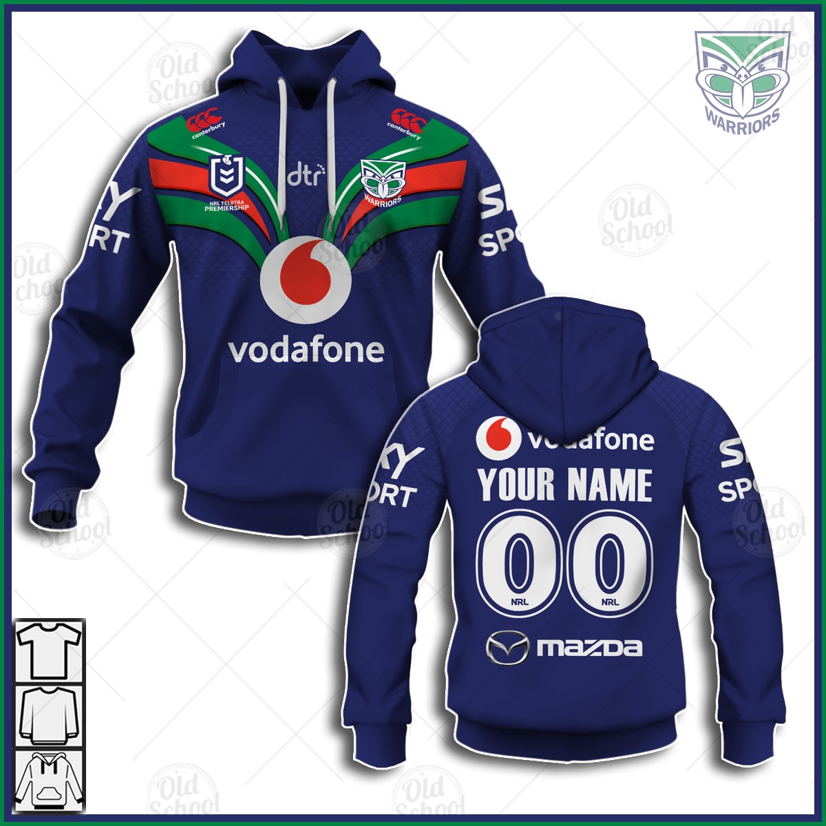 Personalize name Sydney Rooster NRL 1980s Home 