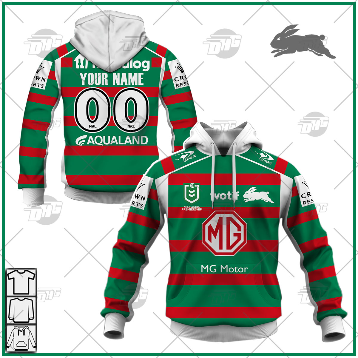 Personalise NRL St. George Illawarra Dragons 2022 Home 