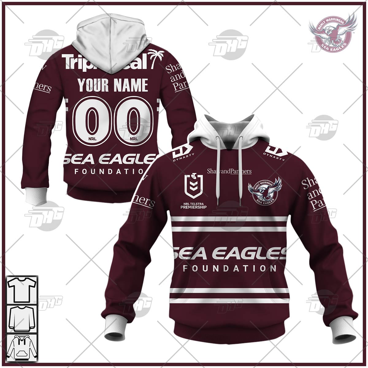 Personalise Fiji Rugby 7s World Cup Sevens Series Stadium Home Short Long Sleeve Hoodie