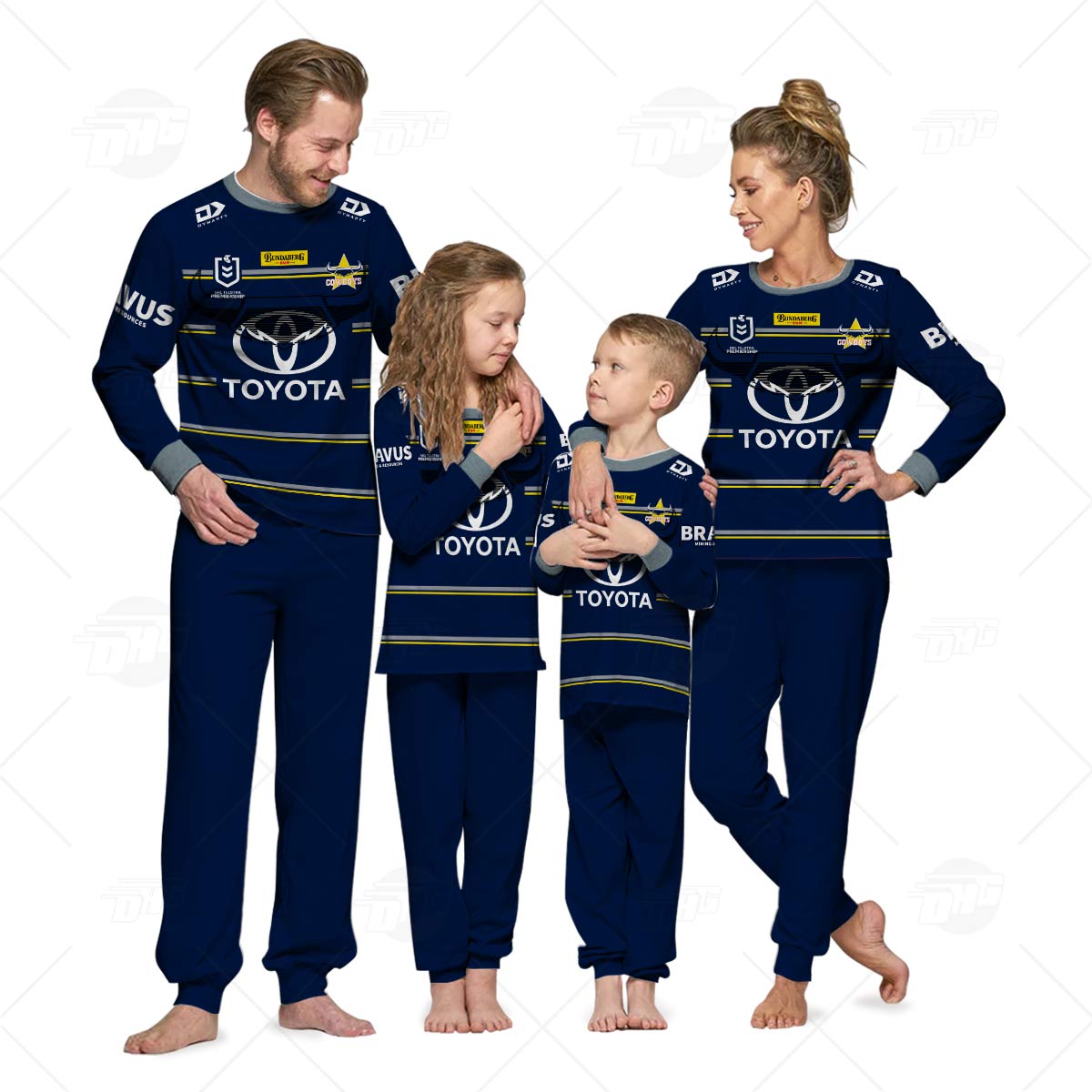 Personalised NRL Sydney Roosters Pyjamas For Family