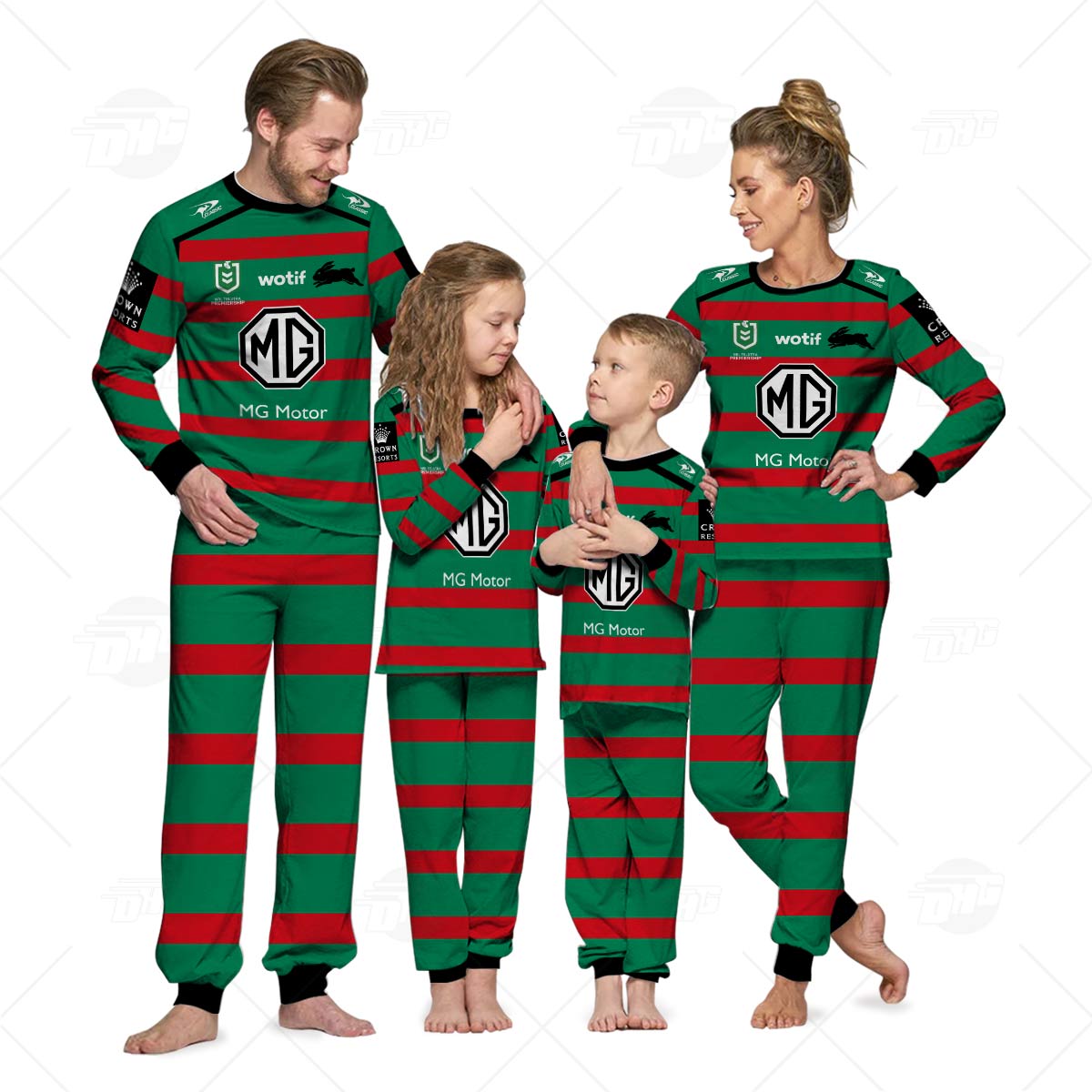 Personalise New Zealand Kiwis Rugby League World Cup  2022 pyjamas for Family