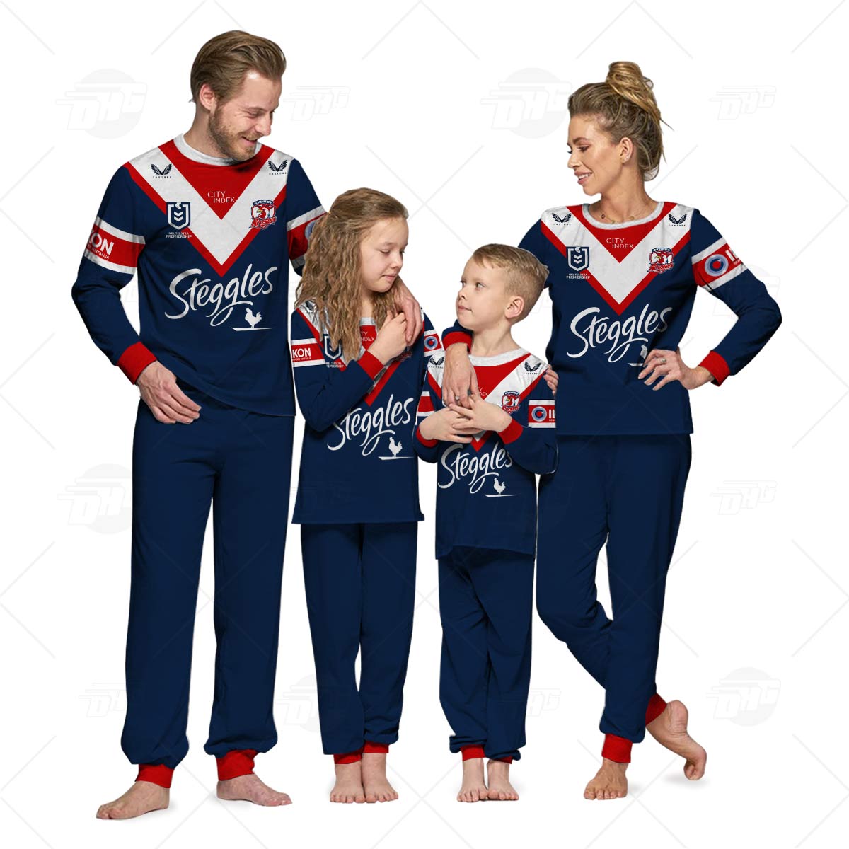 Personalise England Three Lions Rugby League World Cup  2022 pyjamas for Family