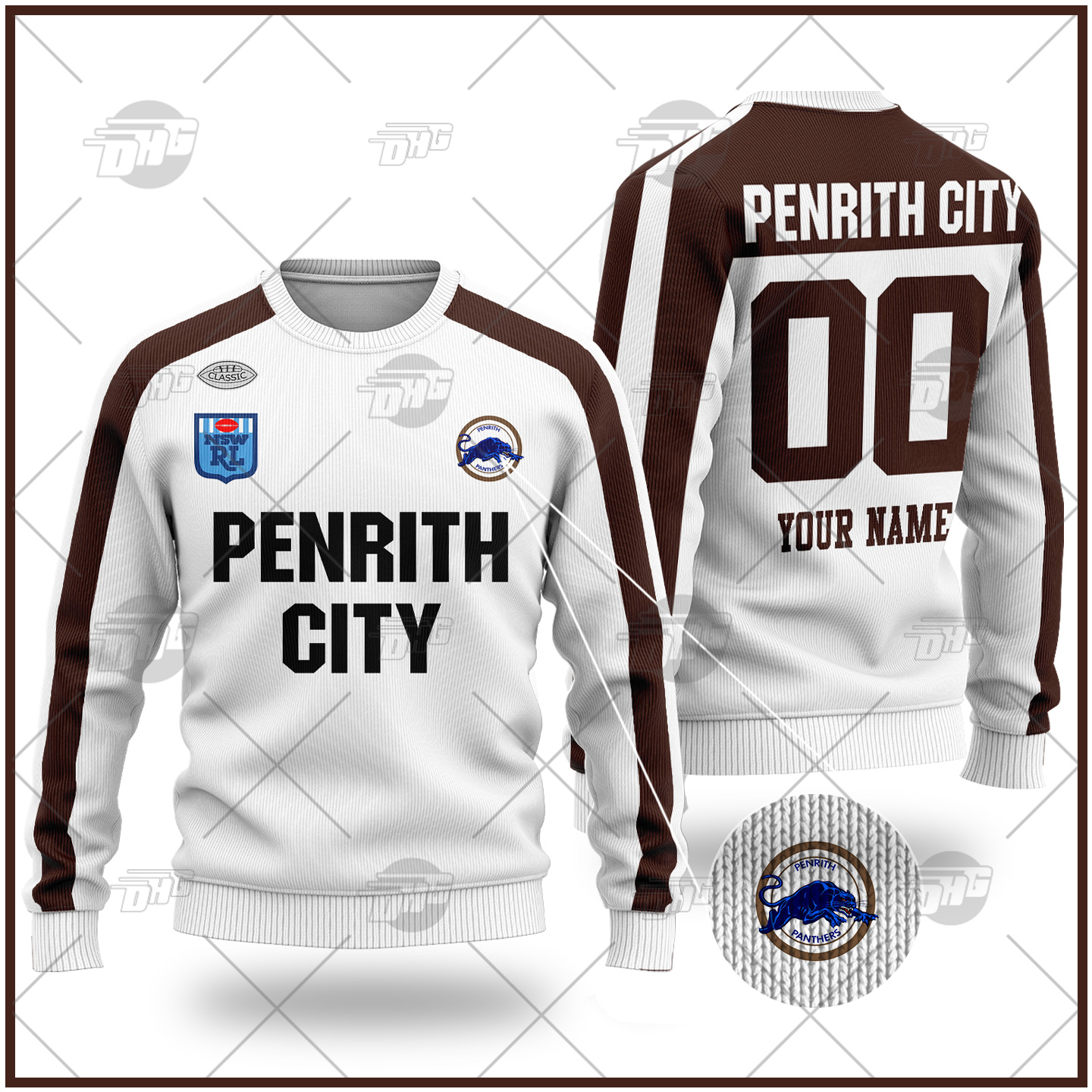 Personalized Cronulla Sharks 1988 ARL/NRL Retro Heritage Vintage Wool Ugly Sweater For Men Women