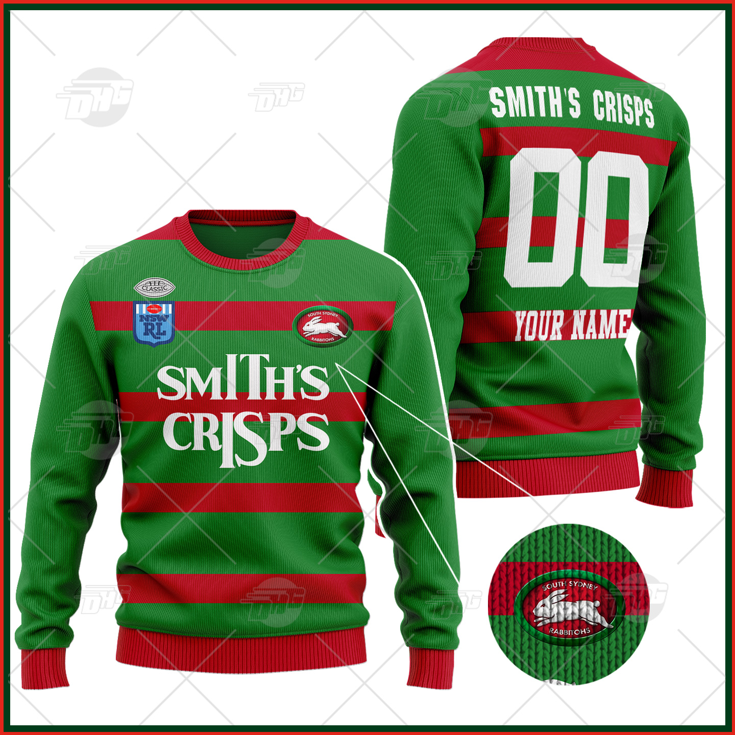 Personalized Vintage NRL Melbourne Storm 1999 Home Wool Ugly Sweater For Men Women