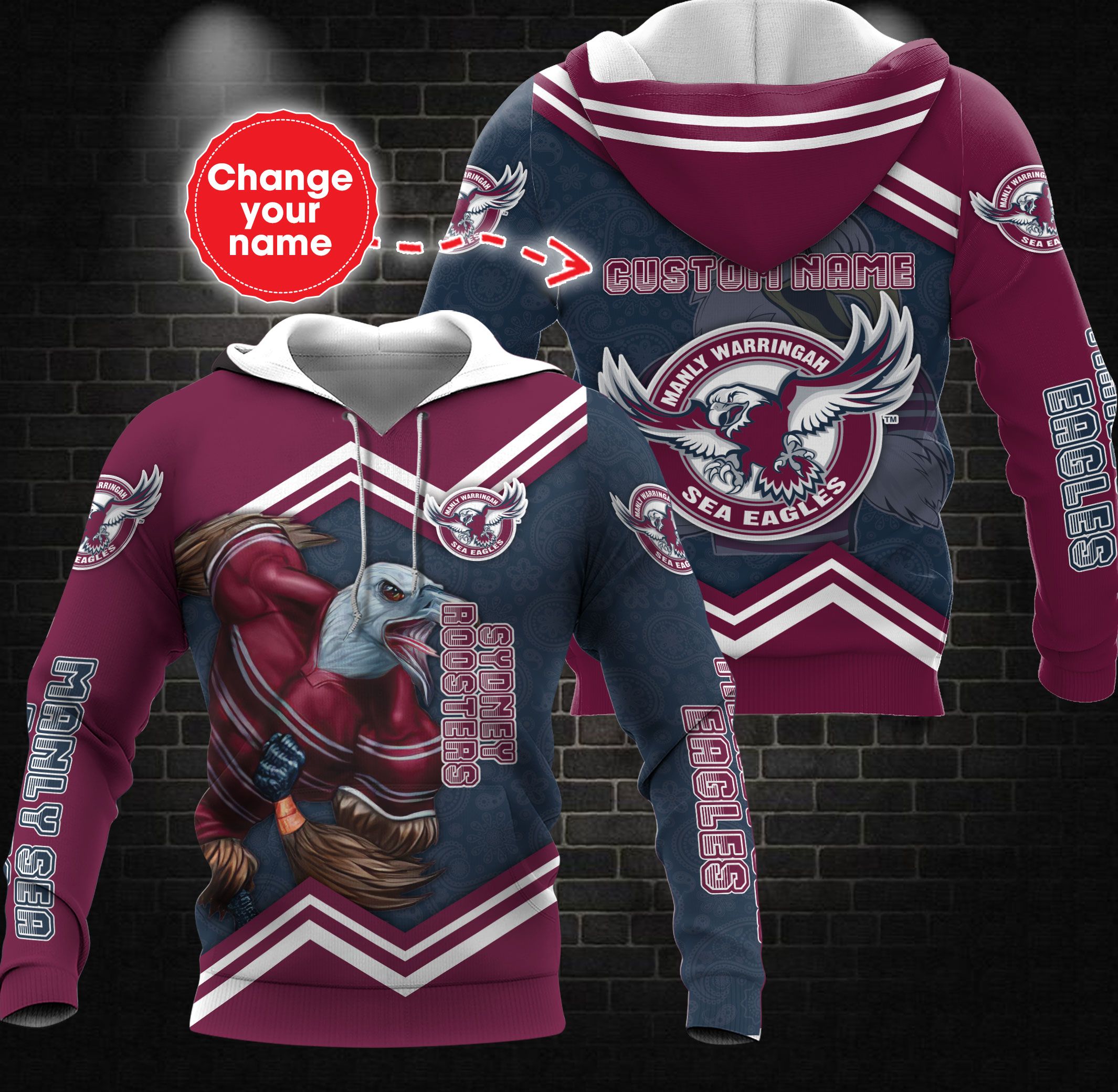 AFL North Melbourne Football Club Polynesian Concept Kits Hoodie