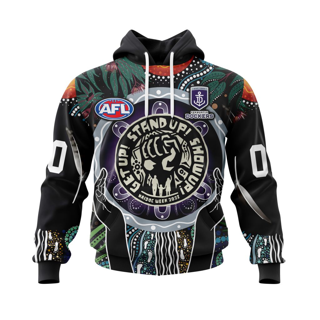 Personalized AFL Hawthorn Football Club Specialized NAIDOC Event Design Unisex Tshirt