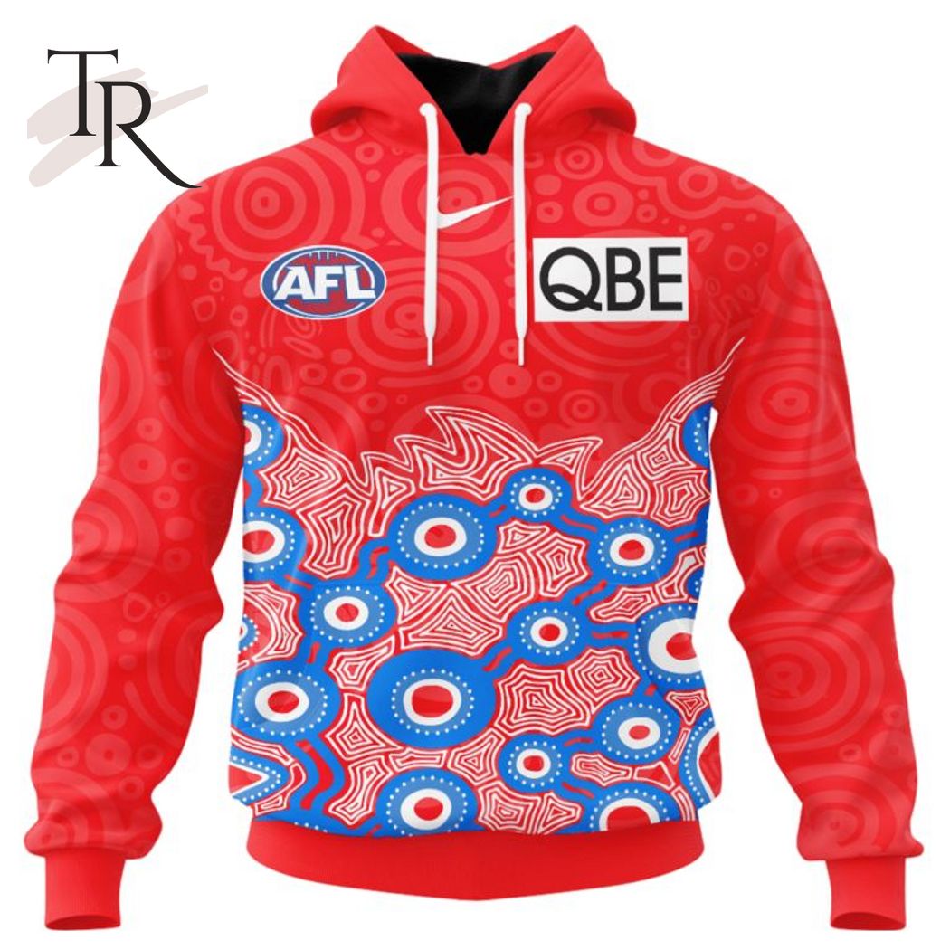 Personalized AFL Hawthorn Football Club Special Indigenous Design Hoodie 3D