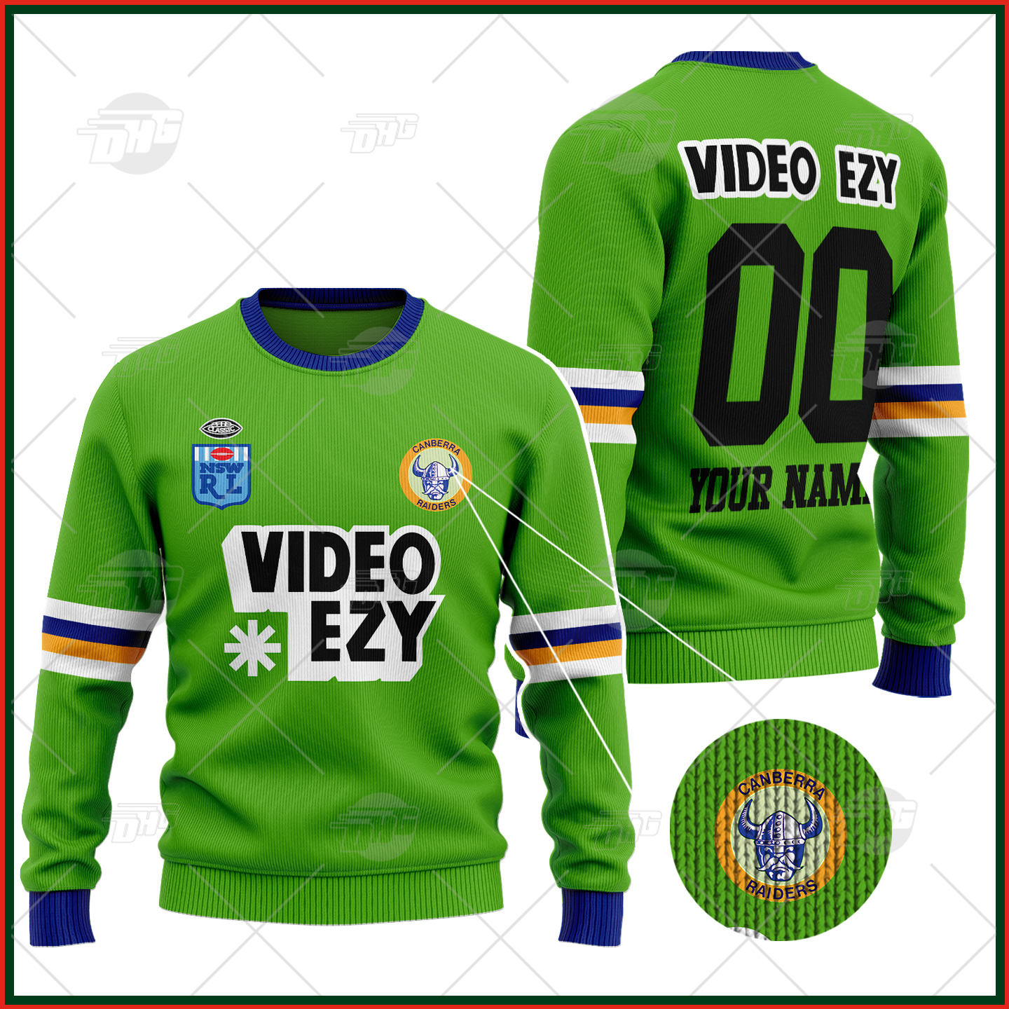 Personalized Parramatta Eels 1982 ARL/NRL Vintage Retro Wool Ugly Sweater For Men Women