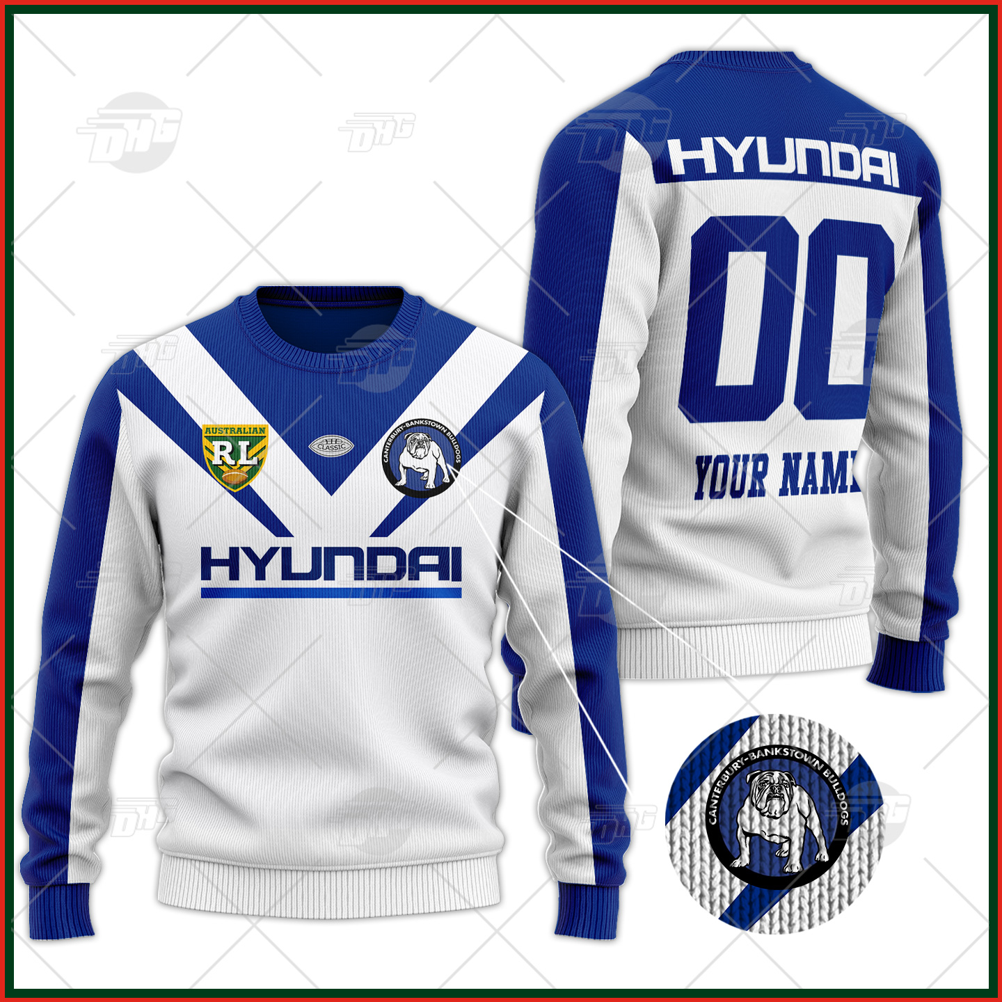 Personalized Illawarra Steelers 1987 ARL/NRL Vintage Retro Wool Ugly Sweater For Men Women