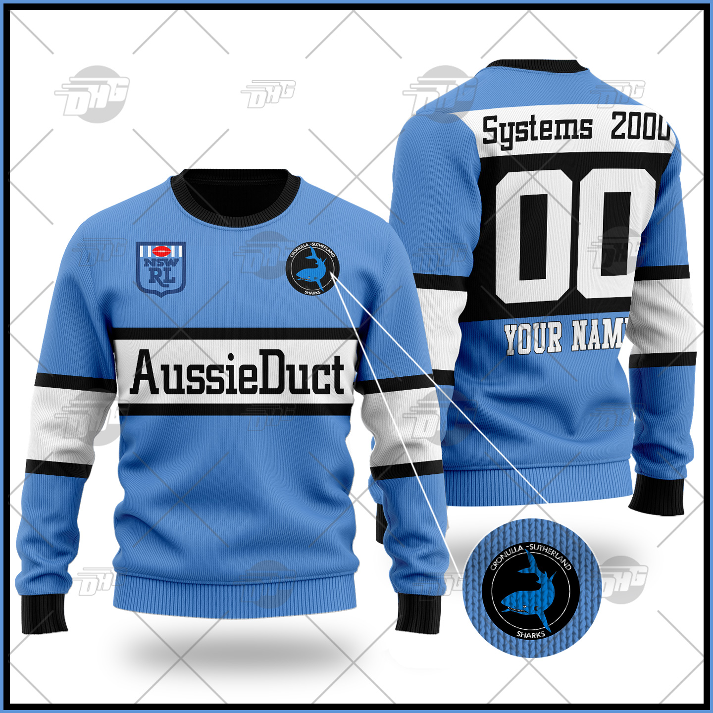 Personalized Parramatta Eels 1982 ARL/NRL Vintage Retro Wool Ugly Sweater For Men Women