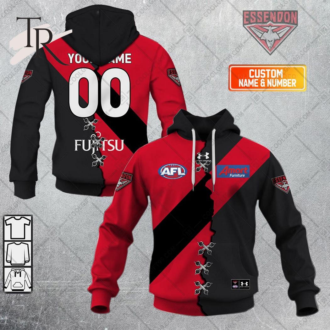 Personalized Guernsey Mix V2 AFL Adelaide Crows Hoodie 3D
