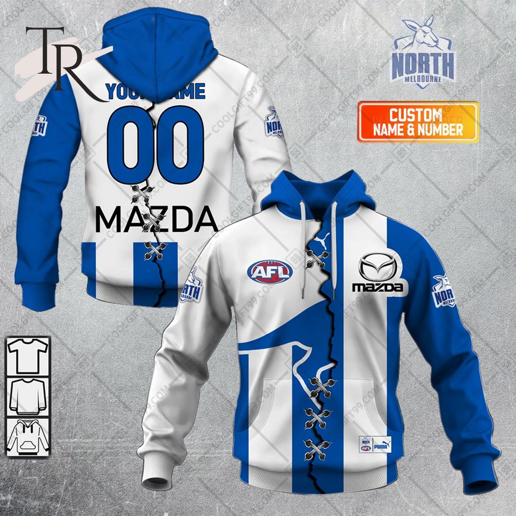 Personalized Guernsey Mix V2 AFL Richmond Tigers Hoodie 3D
