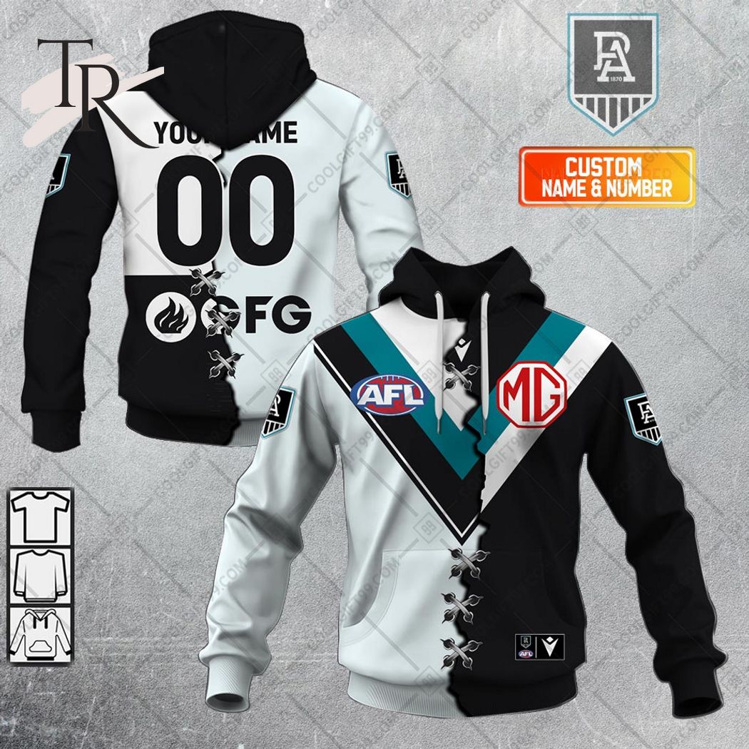 Personalized Guernsey Mix V2 AFL Melbourne Demons Hoodie 3D