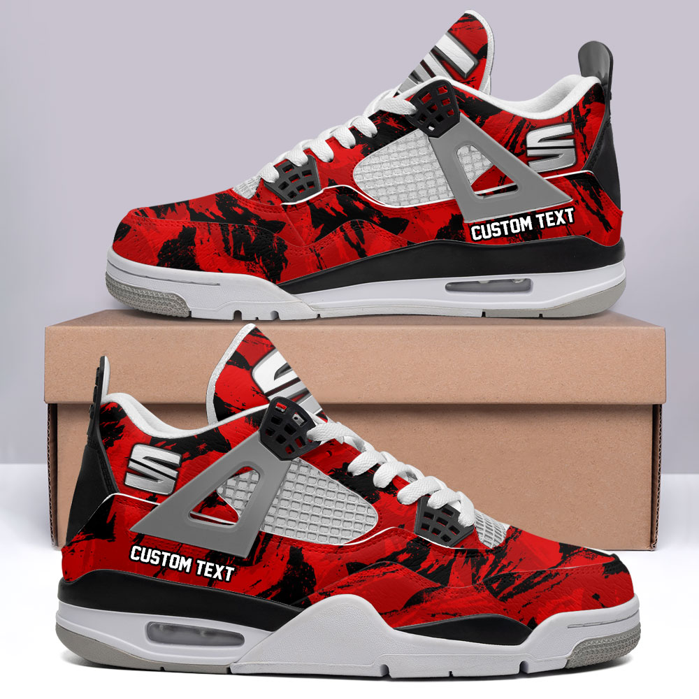 Scania Air Jordan 4 Sneakers , Running Shoes Custom 