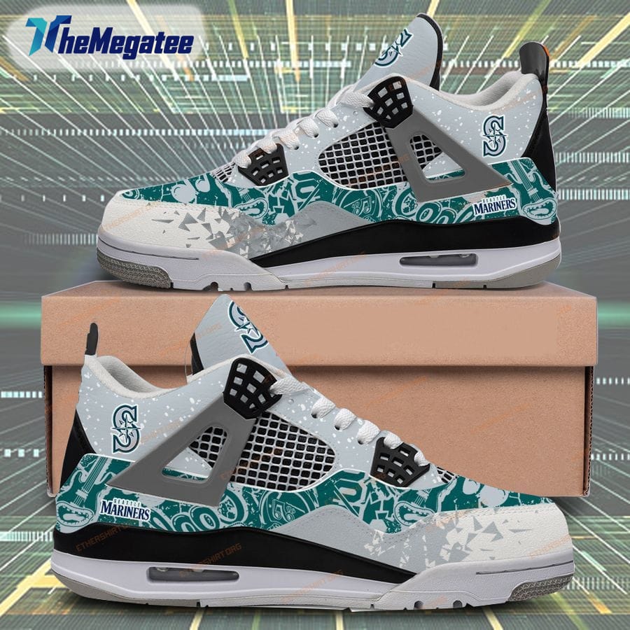 Seattle Seahawks Camo Personalized Air Jordan 4 Shoes 