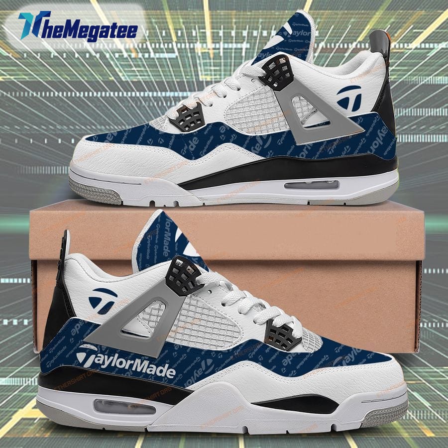 Washington Nationals Logo Design Air Jordan 4 Sneakers 
