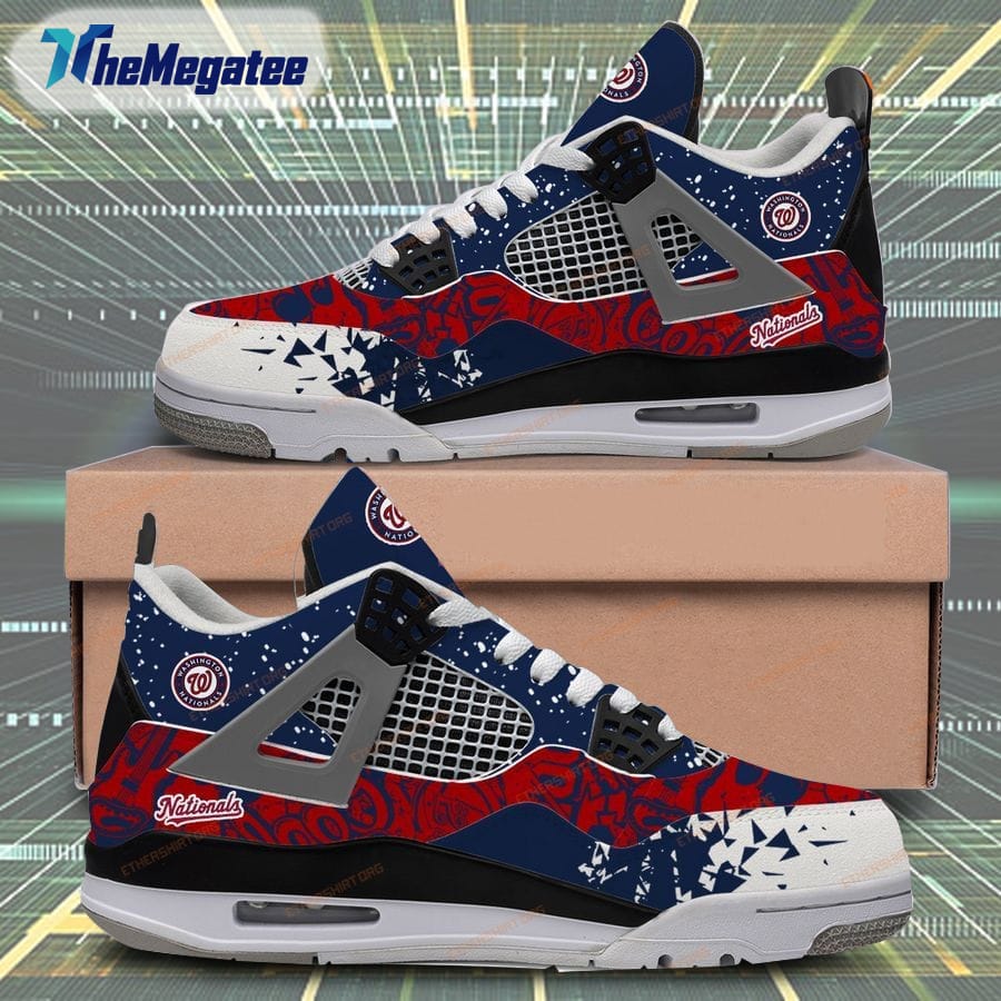 Washington Commanders Camo Personalized Air Jordan 4 Shoes 